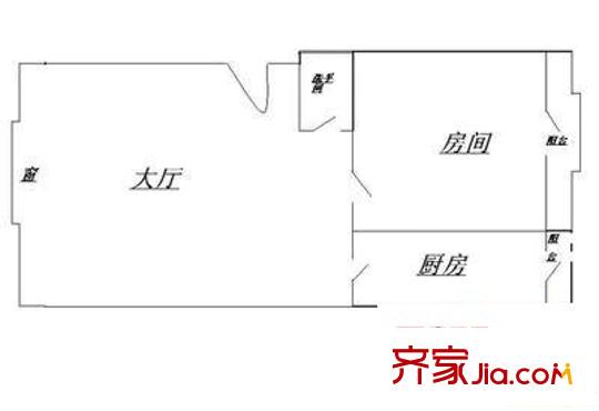 寶城小區(qū) 3室 戶型圖