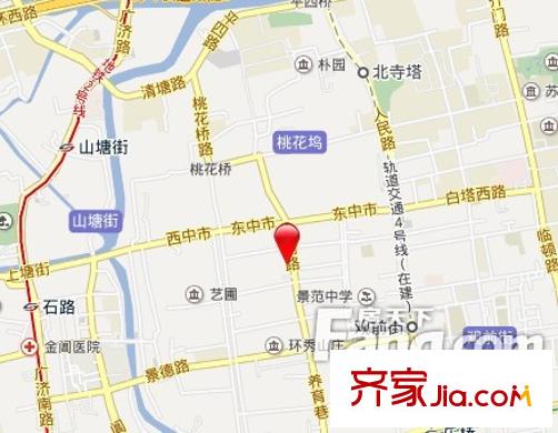 中街路小區(qū)交通圖