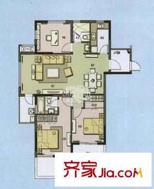 天靈小區(qū) 4室 戶型圖