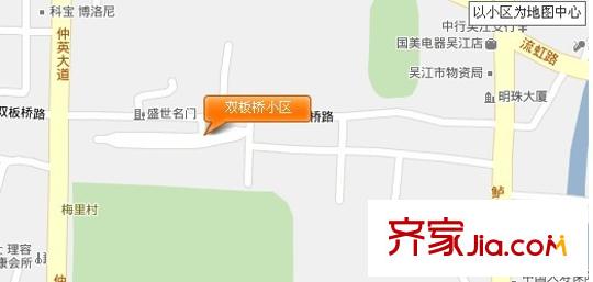 雙板橋小區(qū)交通圖 