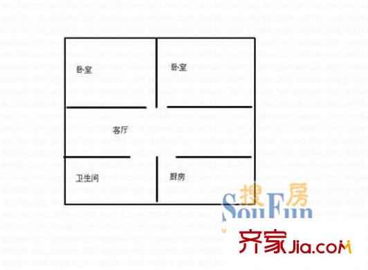  東百花巷 戶型圖