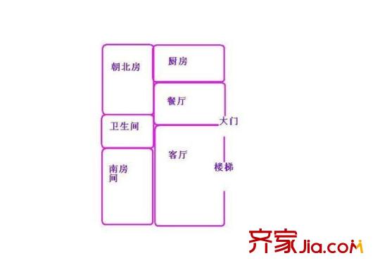 東百花巷 2室 戶型圖