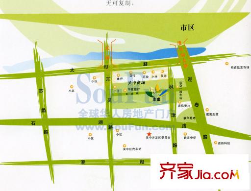 吳商雅苑交通圖