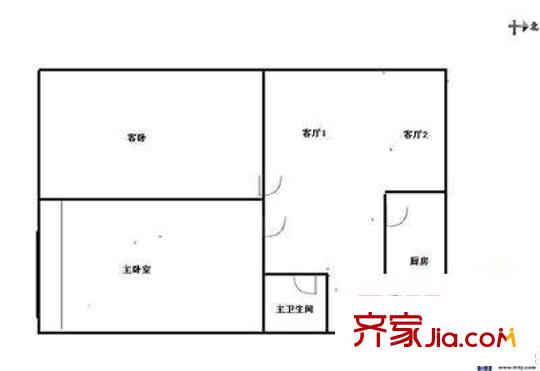 吳商雅苑 2室 戶型圖