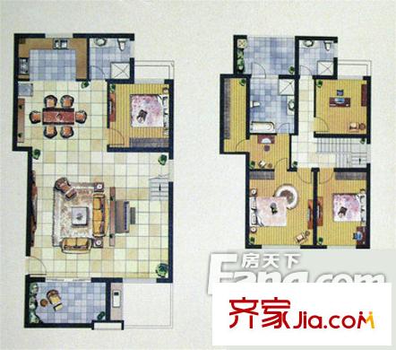 桃塢才苑戶型圖戶型圖 4室2廳3衛(wèi)1廚