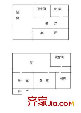 桃塢才苑戶型圖戶型圖 4室2廳2衛(wèi)1廚