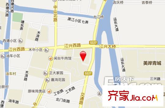 鴻興名邸交通圖