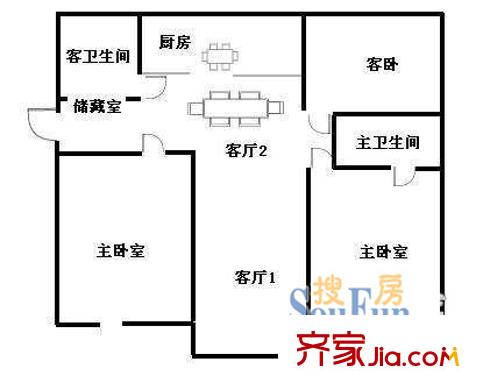  西塘小筑 戶型圖
