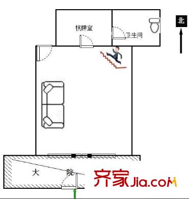 石塔橫街小區(qū)戶型圖戶型圖 1室1廳1衛(wèi)
