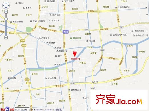 靈巖新村交通圖