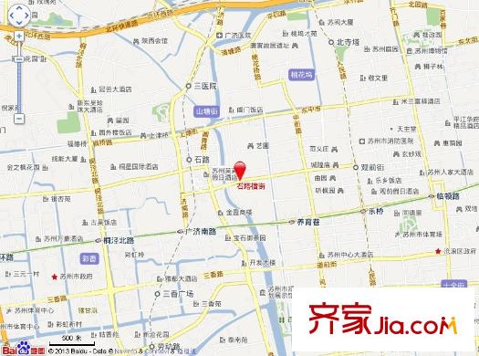 石塔橫街小區(qū)交通圖
