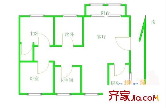 東吳花園 三室兩廳一衛(wèi)一廚