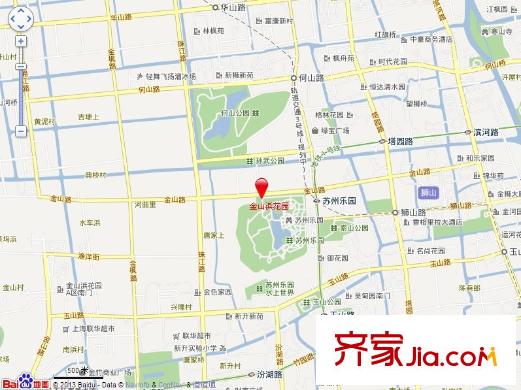 金山浜花園交通圖