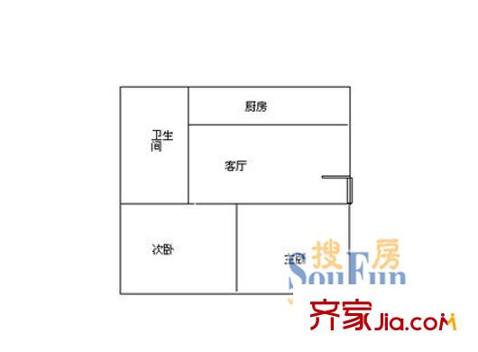 月浜二村戶型圖戶型圖 2室1廳1衛(wèi)1廚