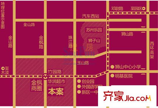 金楓國際交通圖
