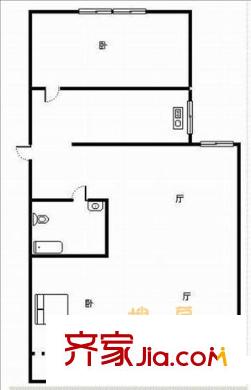 湖畔花園戶型圖戶型圖 2室2廳1衛(wèi)1廚