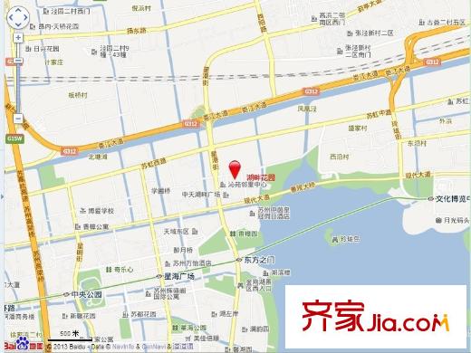 湖畔花園交通圖