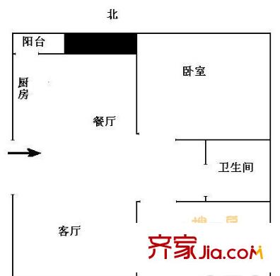 水香新村戶型圖戶型圖 2室2廳1衛(wèi)1廚