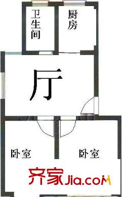 友聯(lián)二村戶型圖戶型圖 2室1廳1衛(wèi)1廚