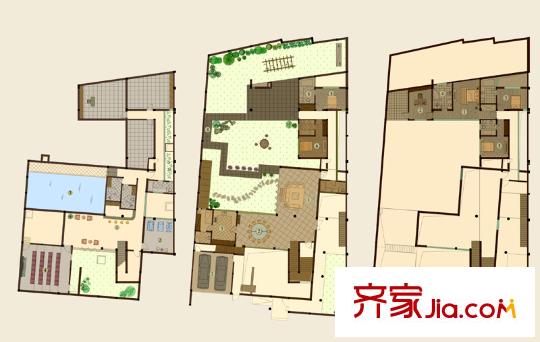藏蘇九府戶型圖5號別墅戶型圖 6室3廳7衛(wèi)