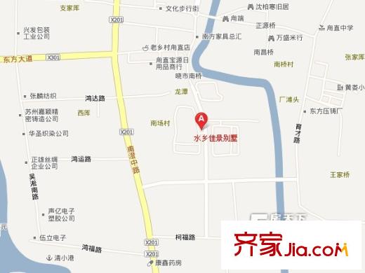 水鄉(xiāng)佳景別墅交通圖