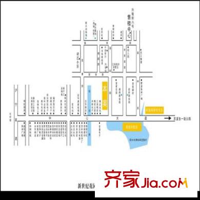 新世紀(jì)花園別墅交通圖