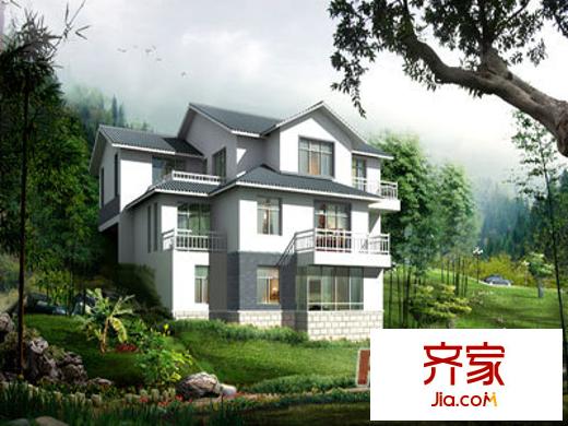 湖濱山莊外景圖