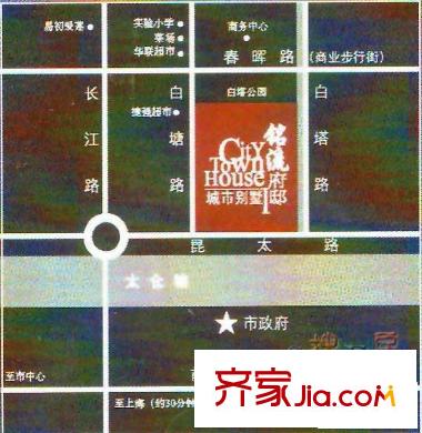 銘流府邸交通圖