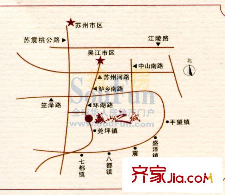 盛世之城交通圖