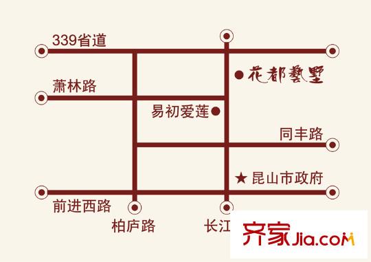 花都藝墅交通圖