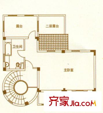 福運(yùn)馬洛卡三期福興莊園H戶型三層 4室3廳3衛(wèi)1廚