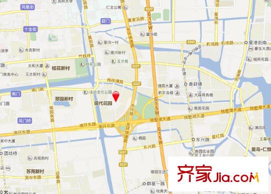 領(lǐng)秀冠南苑別墅交通圖