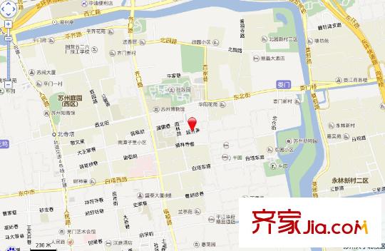 園林里別墅交通圖