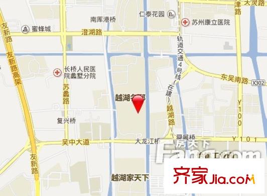 越湖名邸別墅交通圖