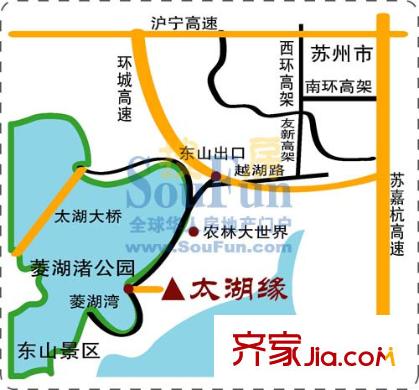 太湖緣交通圖