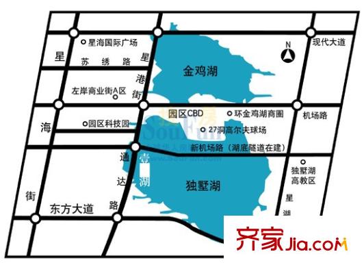 壹湖別墅交通圖
