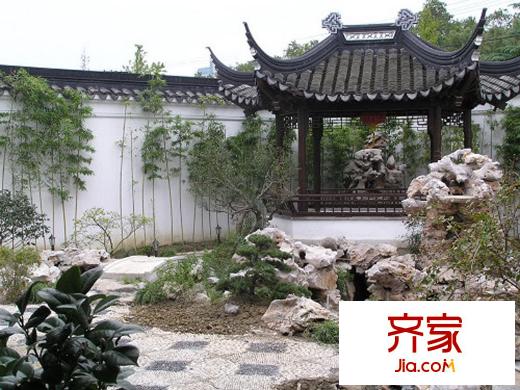 姑蘇人家外景圖別墅內(nèi)造景亭子2010.8.9
