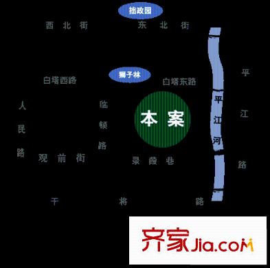 蘭亭苑別墅交通圖