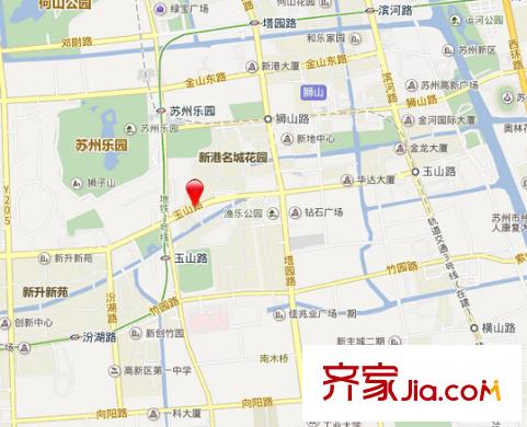 御花園別墅交通圖