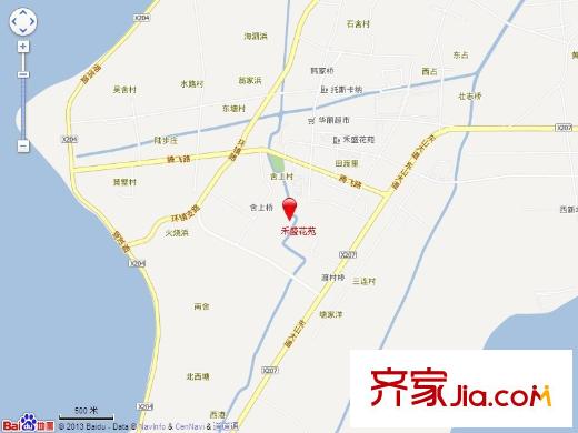 禾盛花苑交通圖