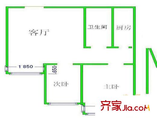康陽新村戶型圖戶型圖 3室1廳1衛(wèi)1廚