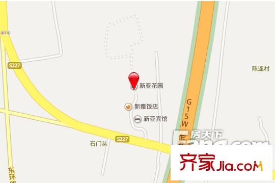 新亞花園交通圖