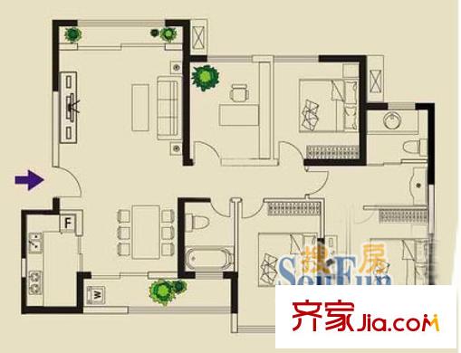 盤蠡南苑 戶型圖
