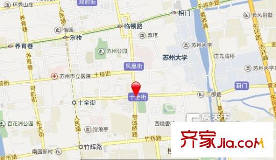 帶城橋下塘交通圖
