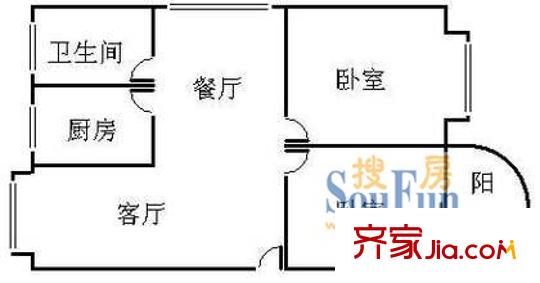 帶城橋下塘 戶型圖