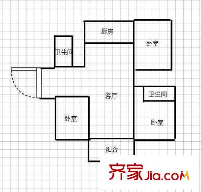 胥口采香一村 戶型圖