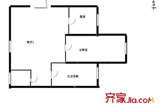 長風新村戶型圖戶型圖 1室1廳1衛(wèi)1廚
