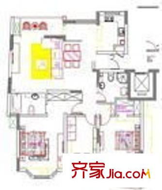 新莊西路小區(qū) 2室 戶型圖