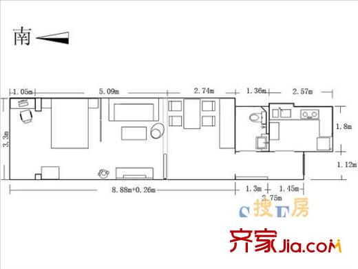 棗市新村 戶型圖