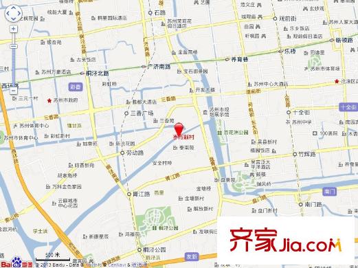 棗市新村交通圖
